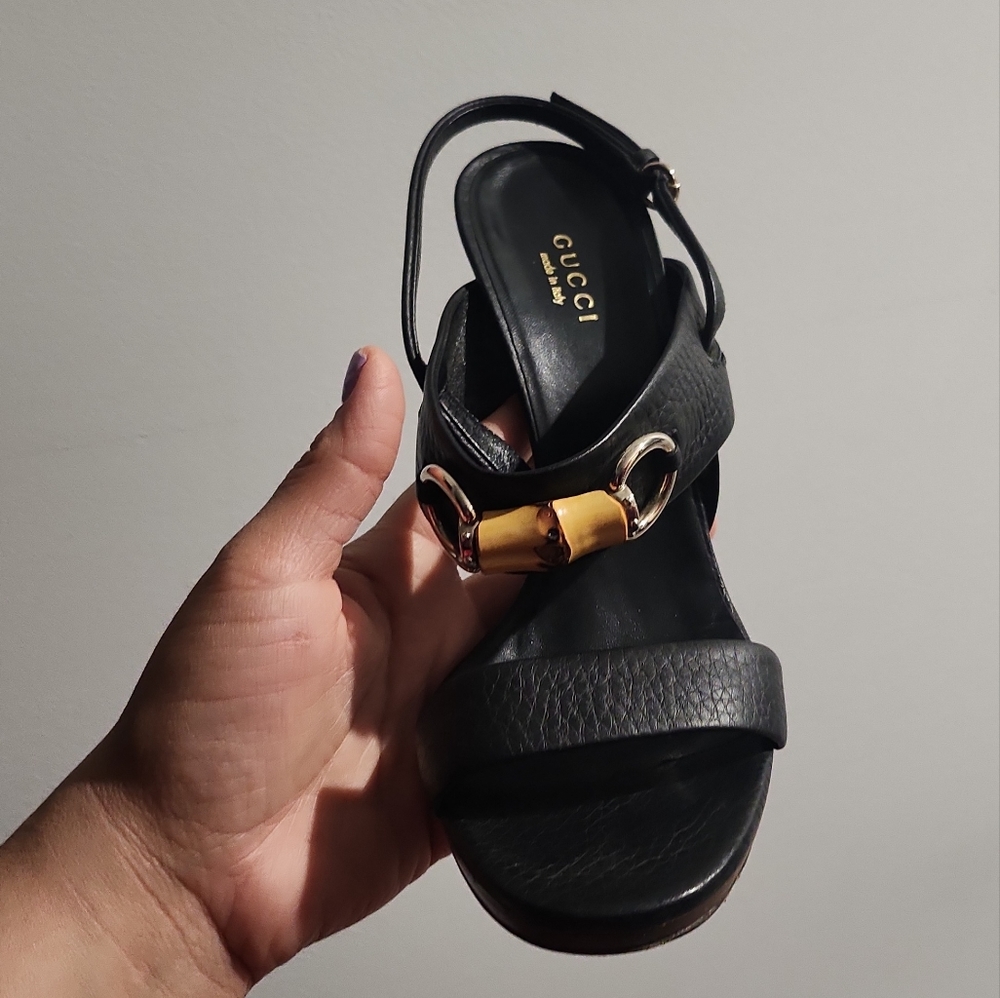 Gucci Ms Bamboo Heels 7